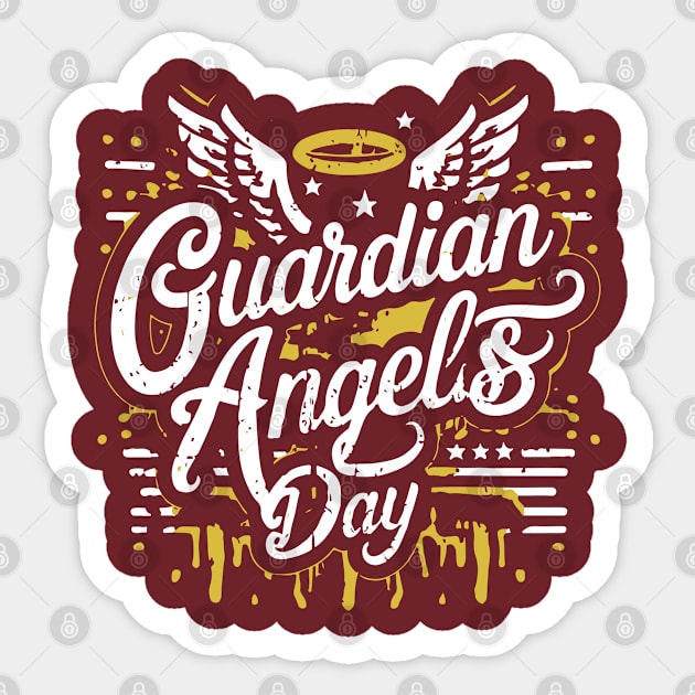 Guardian Angels Day - October Sticker by irfankokabi